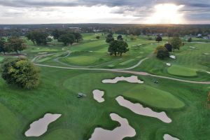 Wannamoisett 8th Green Aerial